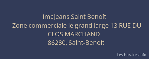 Imajeans Saint Beno&icirc;t