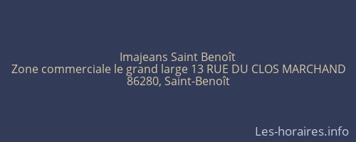 Imajeans Saint Benoît