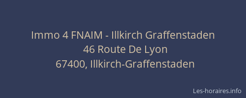 Immo 4 FNAIM - Illkirch Graffenstaden