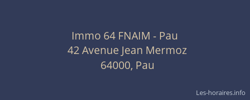 Immo 64 FNAIM - Pau
