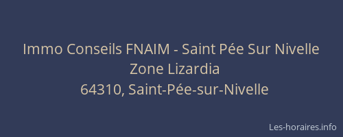 Immo Conseils FNAIM - Saint Pée Sur Nivelle
