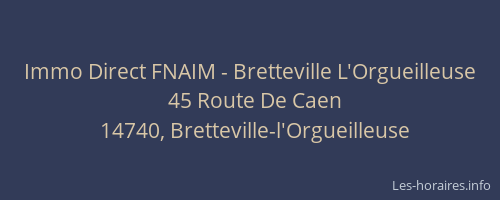 Immo Direct FNAIM - Bretteville L'Orgueilleuse
