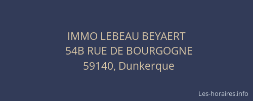 IMMO LEBEAU BEYAERT