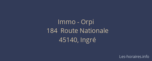 Immo - Orpi