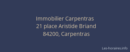 Immobilier Carpentras