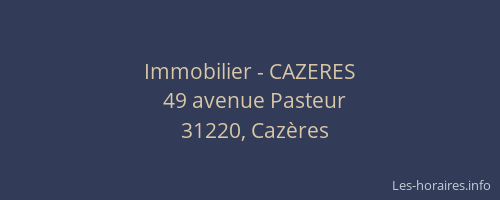 Immobilier - CAZERES