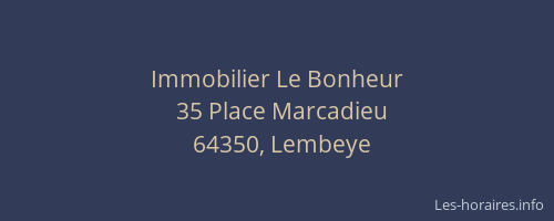 Immobilier Le Bonheur
