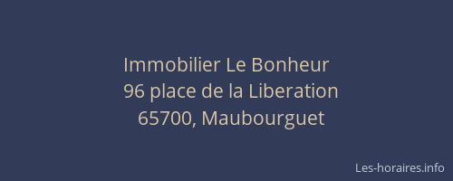 Immobilier Le Bonheur