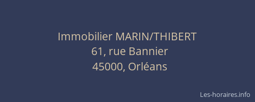 Immobilier MARIN/THIBERT