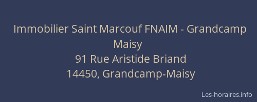 Immobilier Saint Marcouf FNAIM - Grandcamp Maisy