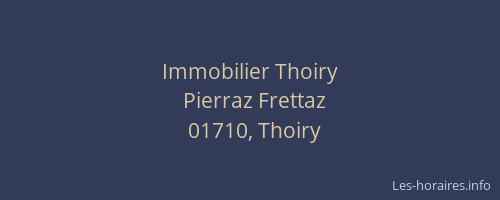 Immobilier Thoiry