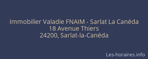 Immobilier Valadie FNAIM - Sarlat La Canéda