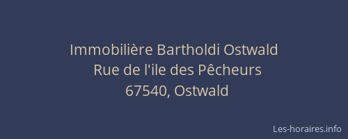 Immobilière Bartholdi Ostwald