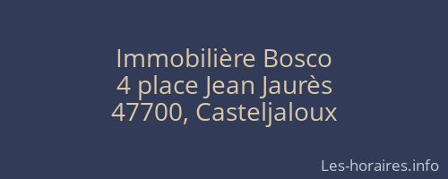 Immobilière Bosco