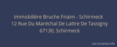 Immobilière Bruche Fnaim - Schirmeck