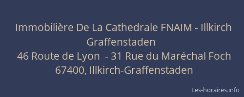 Immobilière De La Cathedrale FNAIM - Illkirch Graffenstaden