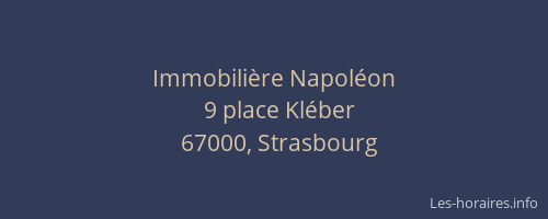 Immobilière Napoléon