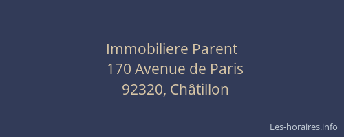 Immobiliere Parent