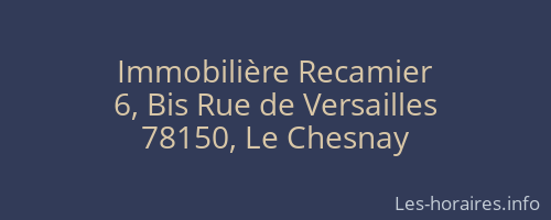 Immobilière Recamier