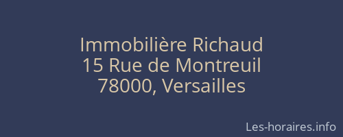 Immobilière Richaud