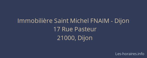 Immobilière Saint Michel FNAIM - Dijon