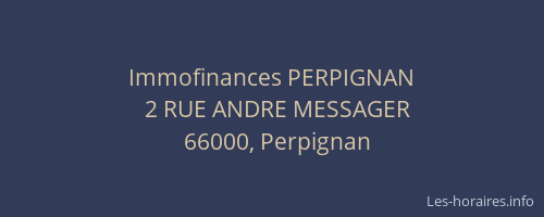 Immofinances PERPIGNAN