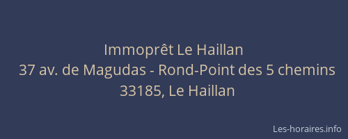 Immoprêt Le Haillan
