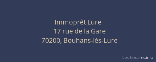Immopr&ecirc;t Lure