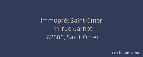 Immoprêt Saint Omer