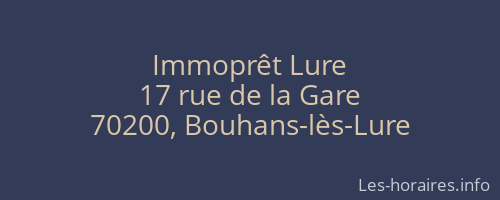 Immoprêt Lure