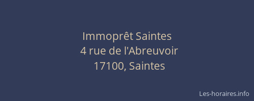 Immoprêt Saintes