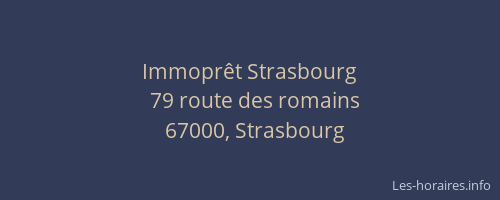 Immoprêt Strasbourg