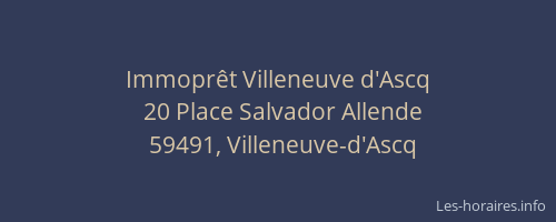 Immoprêt Villeneuve d'Ascq