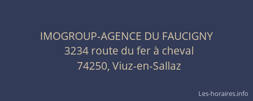 IMOGROUP-AGENCE DU FAUCIGNY