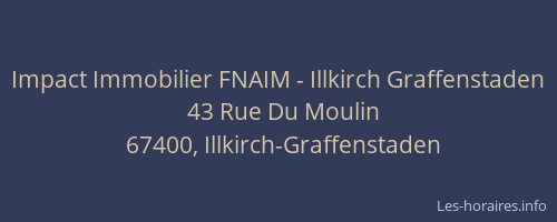 Impact Immobilier FNAIM - Illkirch Graffenstaden