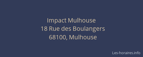 Impact Mulhouse
