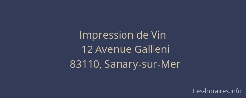 Impression de Vin