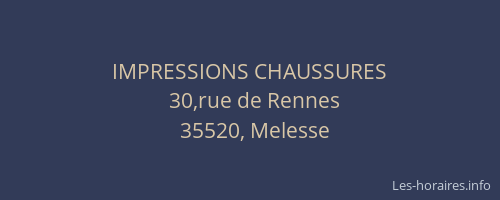 IMPRESSIONS CHAUSSURES