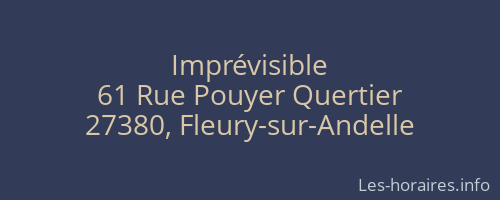 Imprévisible