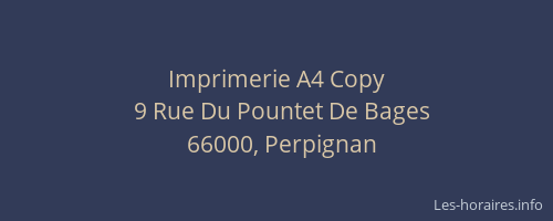Imprimerie A4 Copy