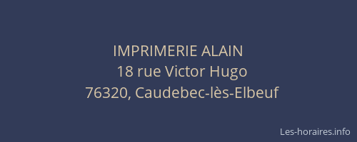 IMPRIMERIE ALAIN