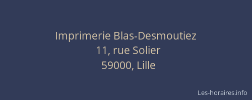 Imprimerie Blas-Desmoutiez