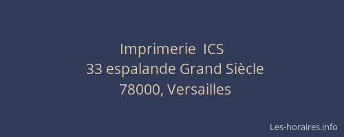 Imprimerie  ICS