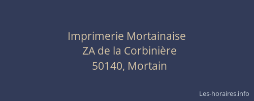 Imprimerie Mortainaise