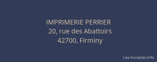 IMPRIMERIE PERRIER