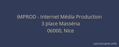 iMPROD - Internet Média Production