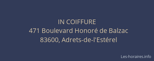 IN COIFFURE