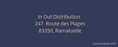 In Out Distribution