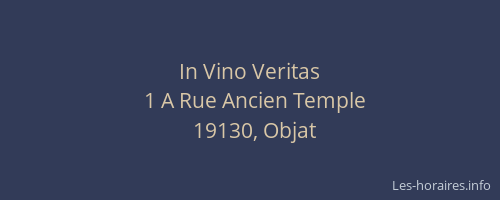 In Vino Veritas