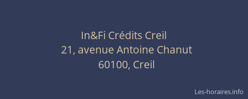 In&Fi Cr&eacute;dits Creil